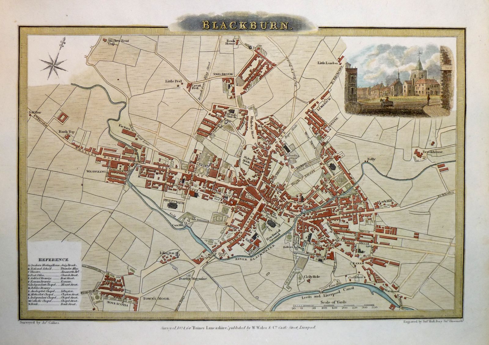 Page two Town Plans, Antique Maps, Vintage Maps, Old Maps, York, St