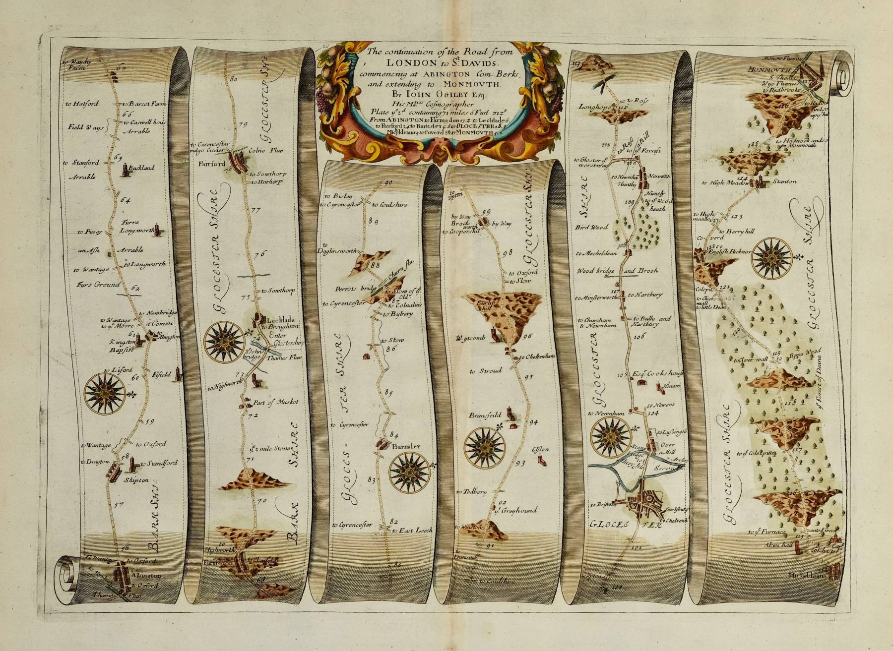 London - St.Davids Set of 4 Maps