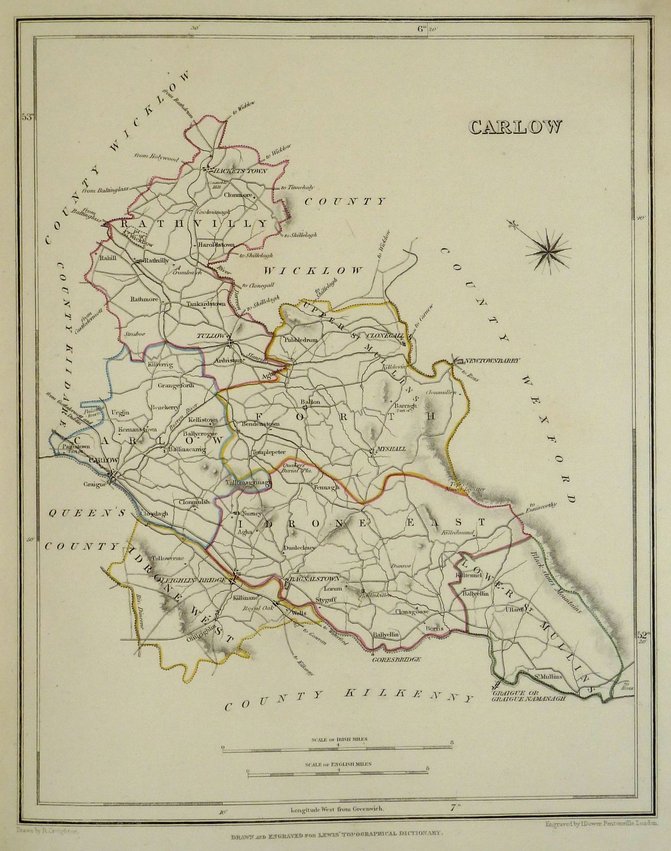 Map Of Carlow Ireland
