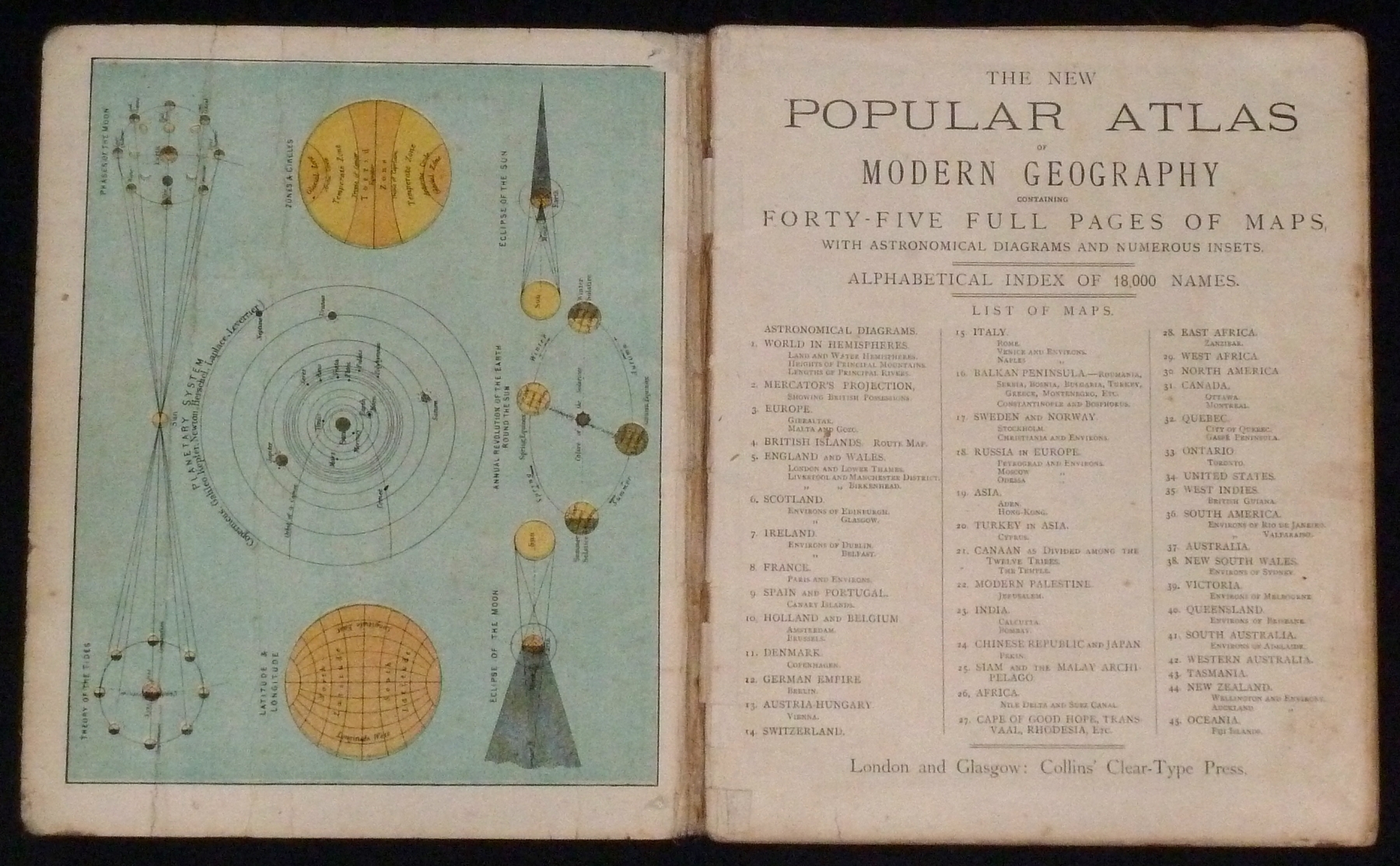 Collins' Popular Atlas