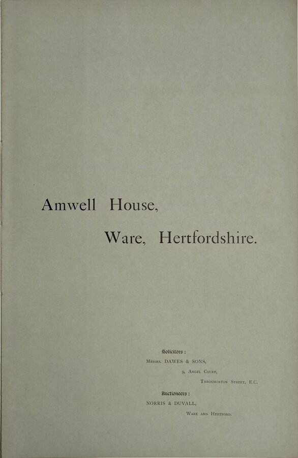 Amwell House Ware Herts