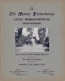 Old Manor Farmhouse Little Berkhampstead