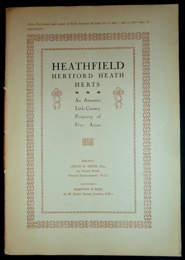 Heathfield Hertford Heath 