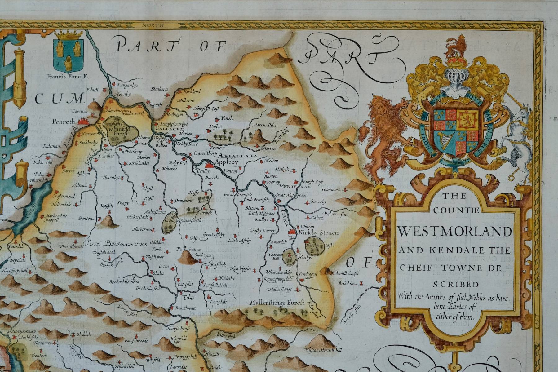 Westmorland Antique Maps, Old Maps of Westmorland, Vintage Maps of Westmorland, UK