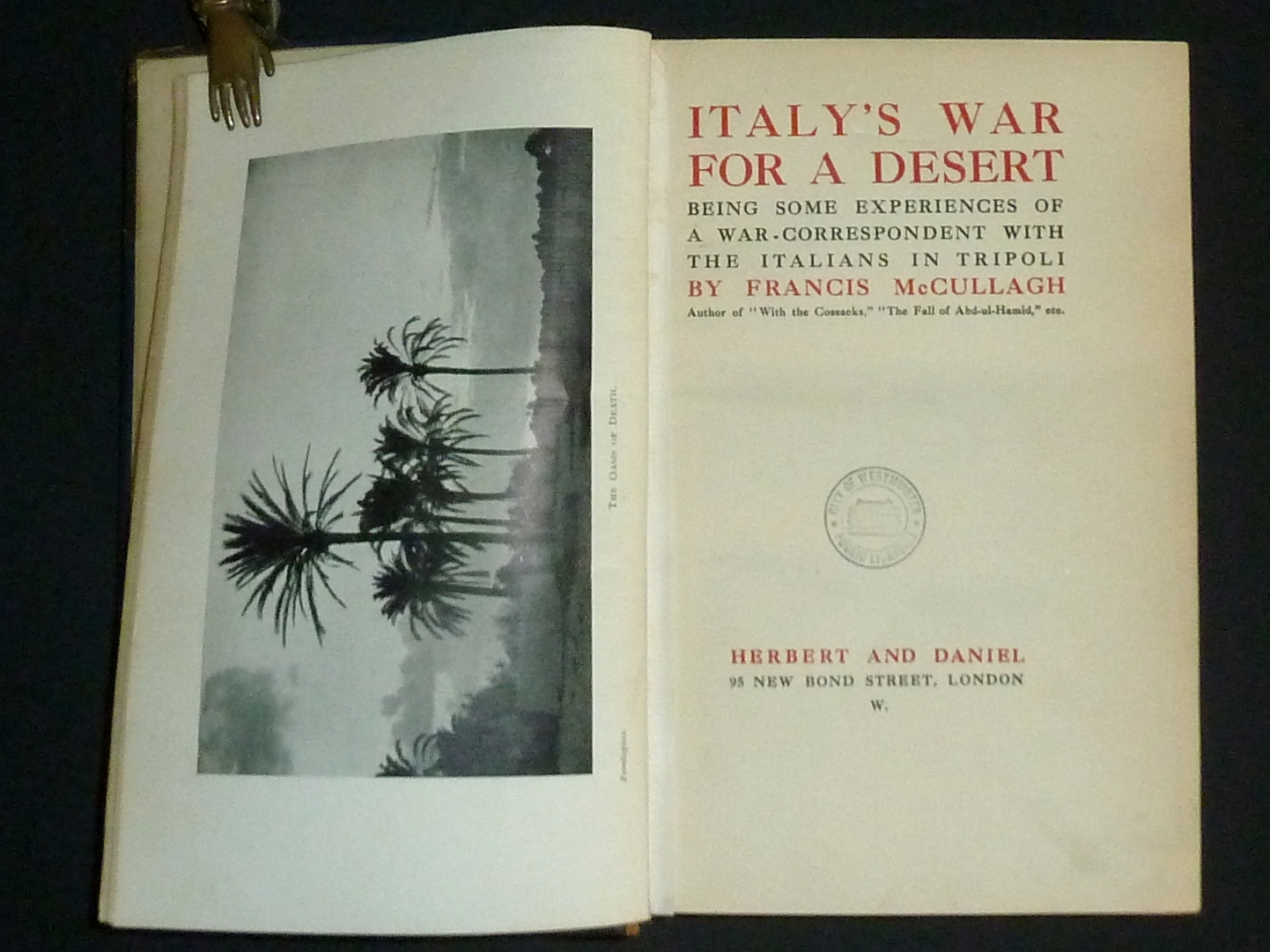 Italy's War for a Desert by Francis McCullagh