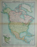 North America by Bartholomew