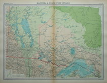 Manitoba & Ontario by Bartholomew