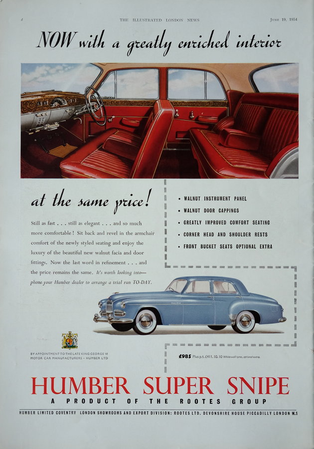 Advert. Humber & Shell