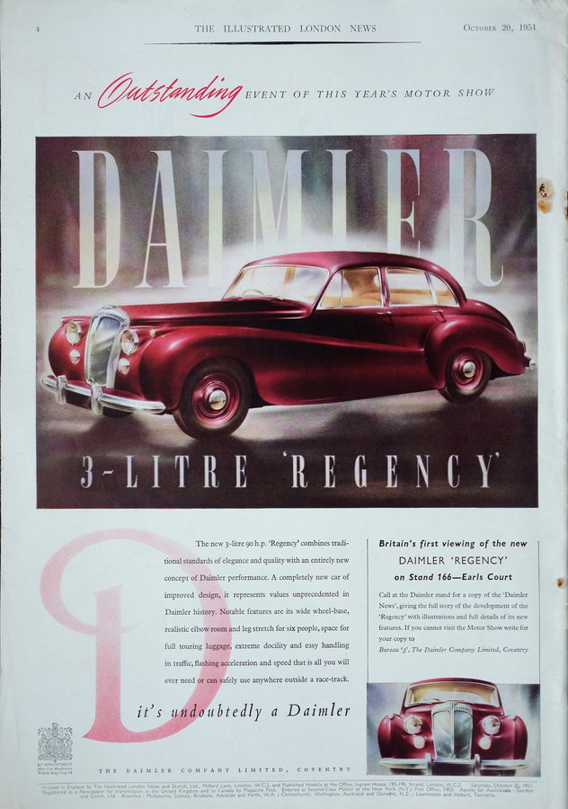 Advert. Daimler Regency