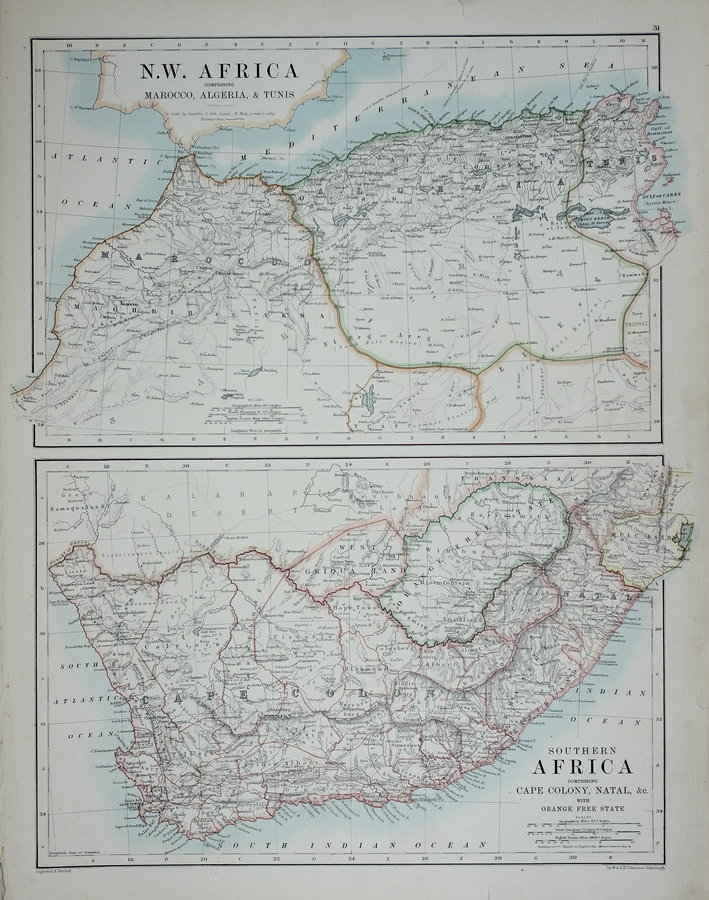 N.W. and South Africa by Johnston