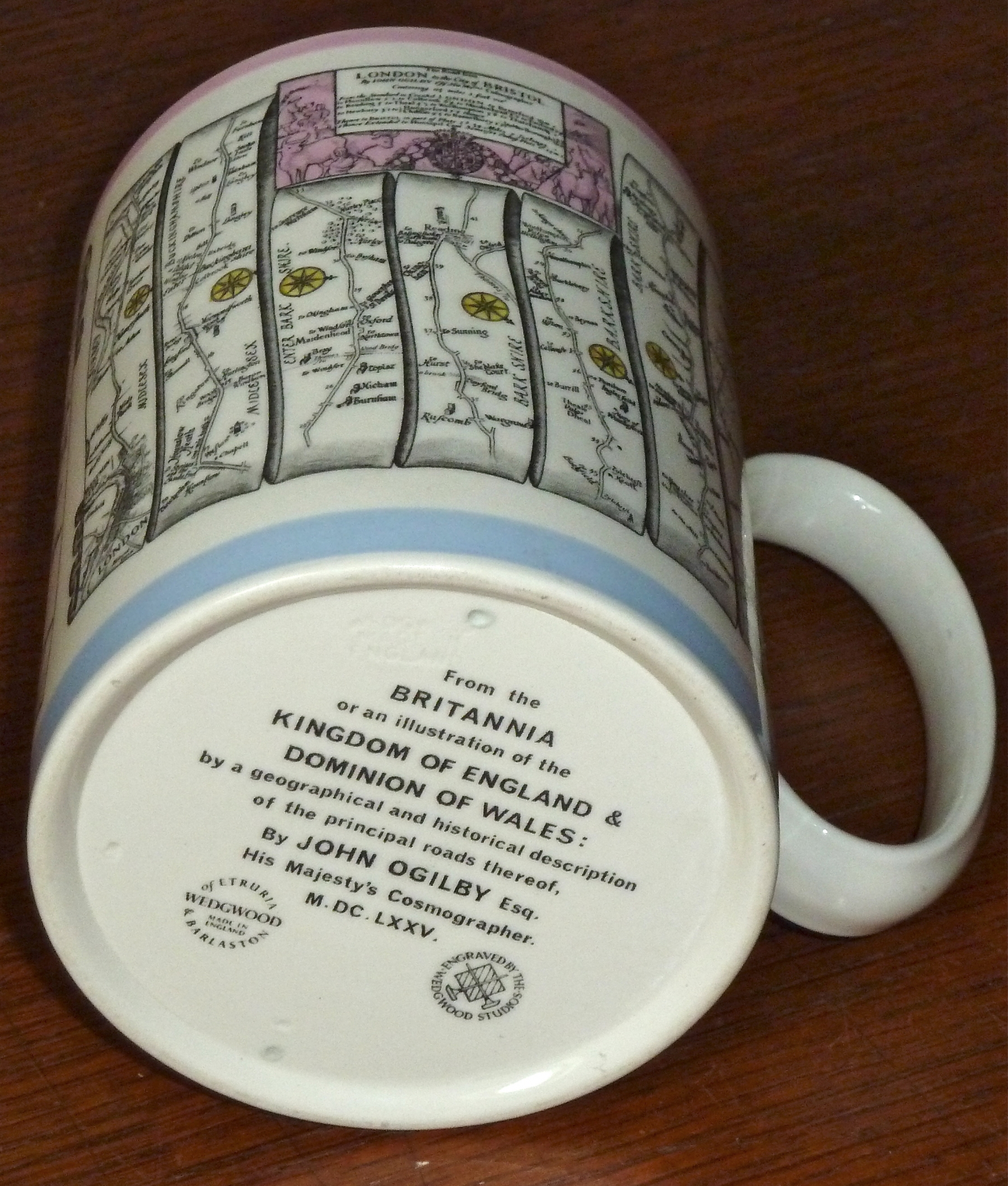 Wedgwood Mug Ogilby Road Map