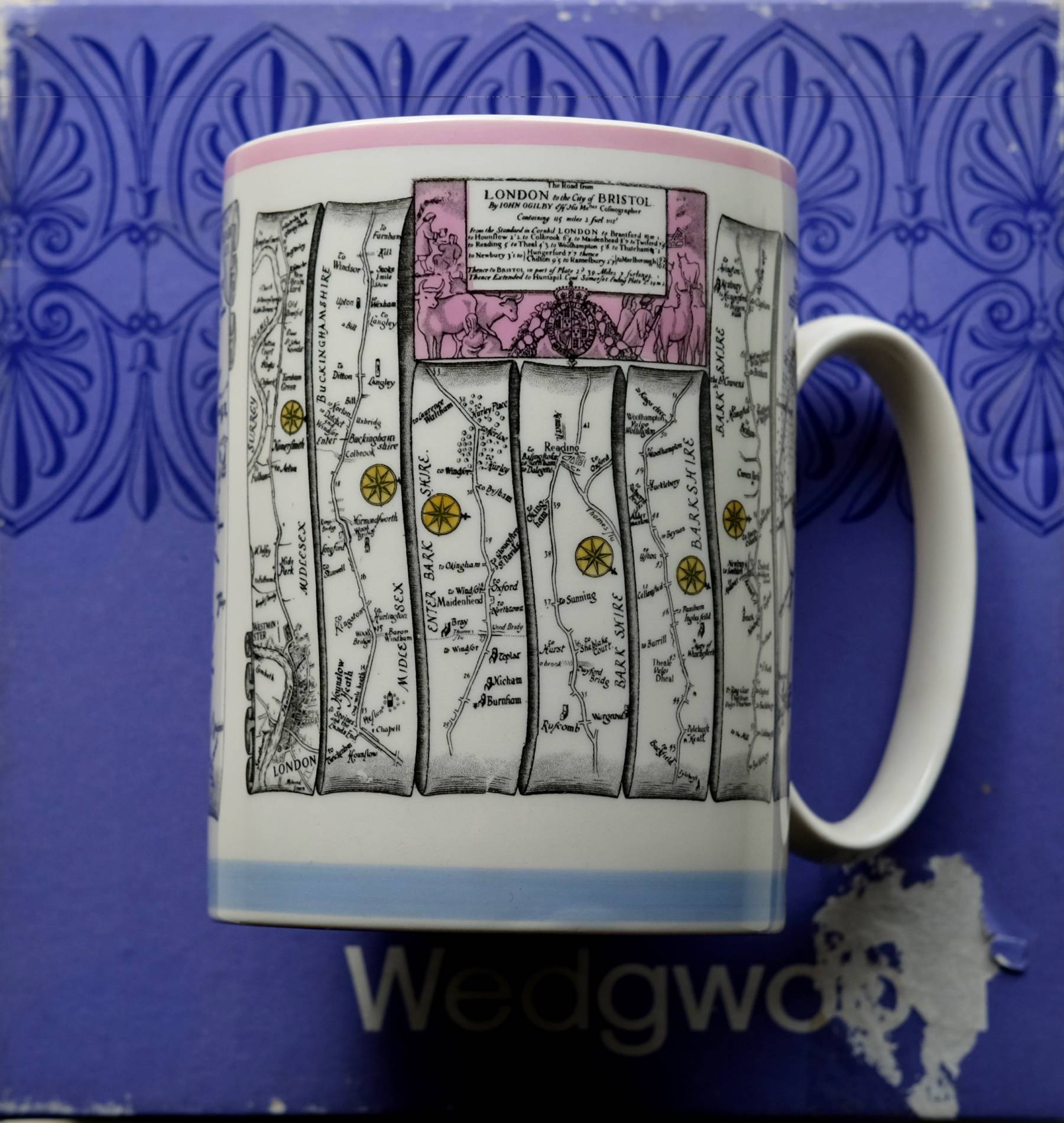 Wedgwood Mug Ogilby Road Map