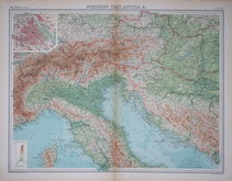 North Italy & Austria. Bartholomew 