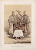 Four Samurai of the Matsumae clan Hokkaido Japan