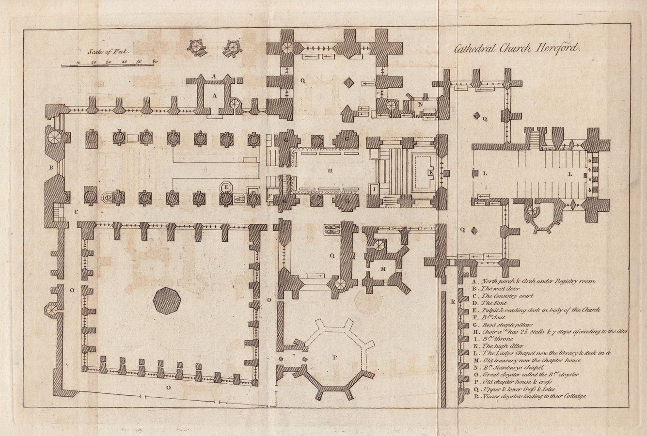 Hereford Cathedral Plan