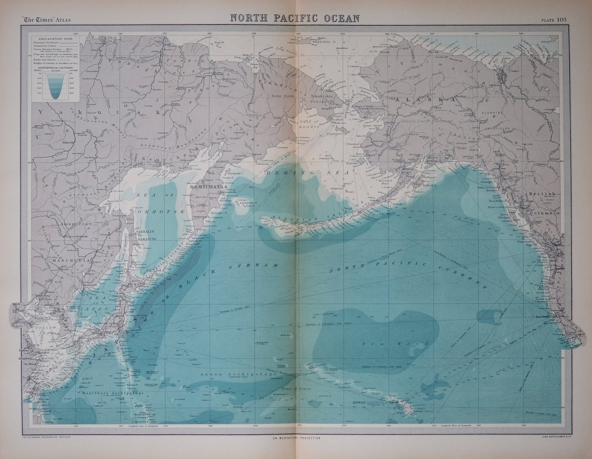 North Pacific Ocean by Bartholomew