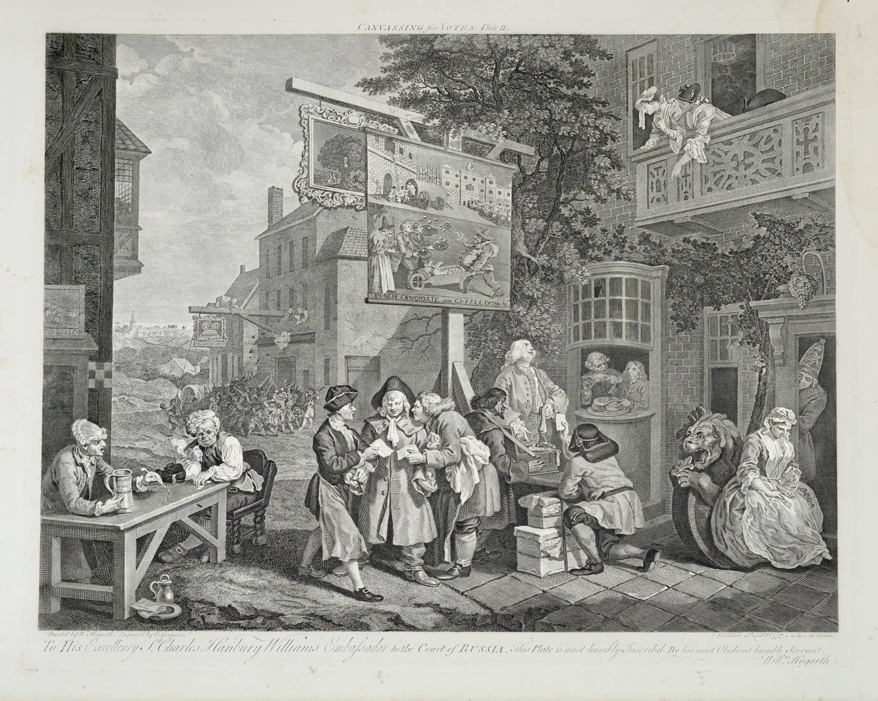 Humours of an Election Set of Four Prints