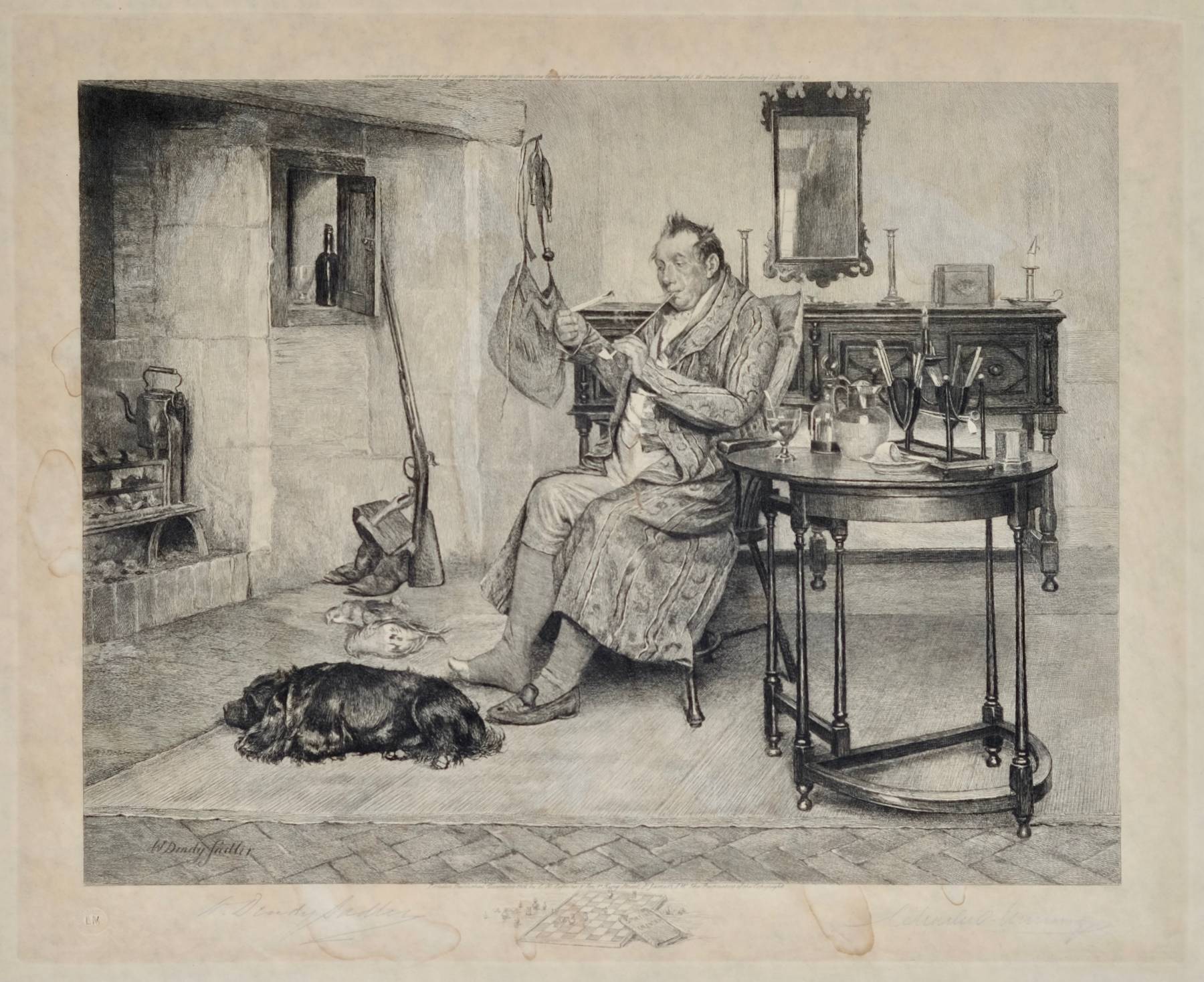 Pair of Signed Dendy Sadler Etchings