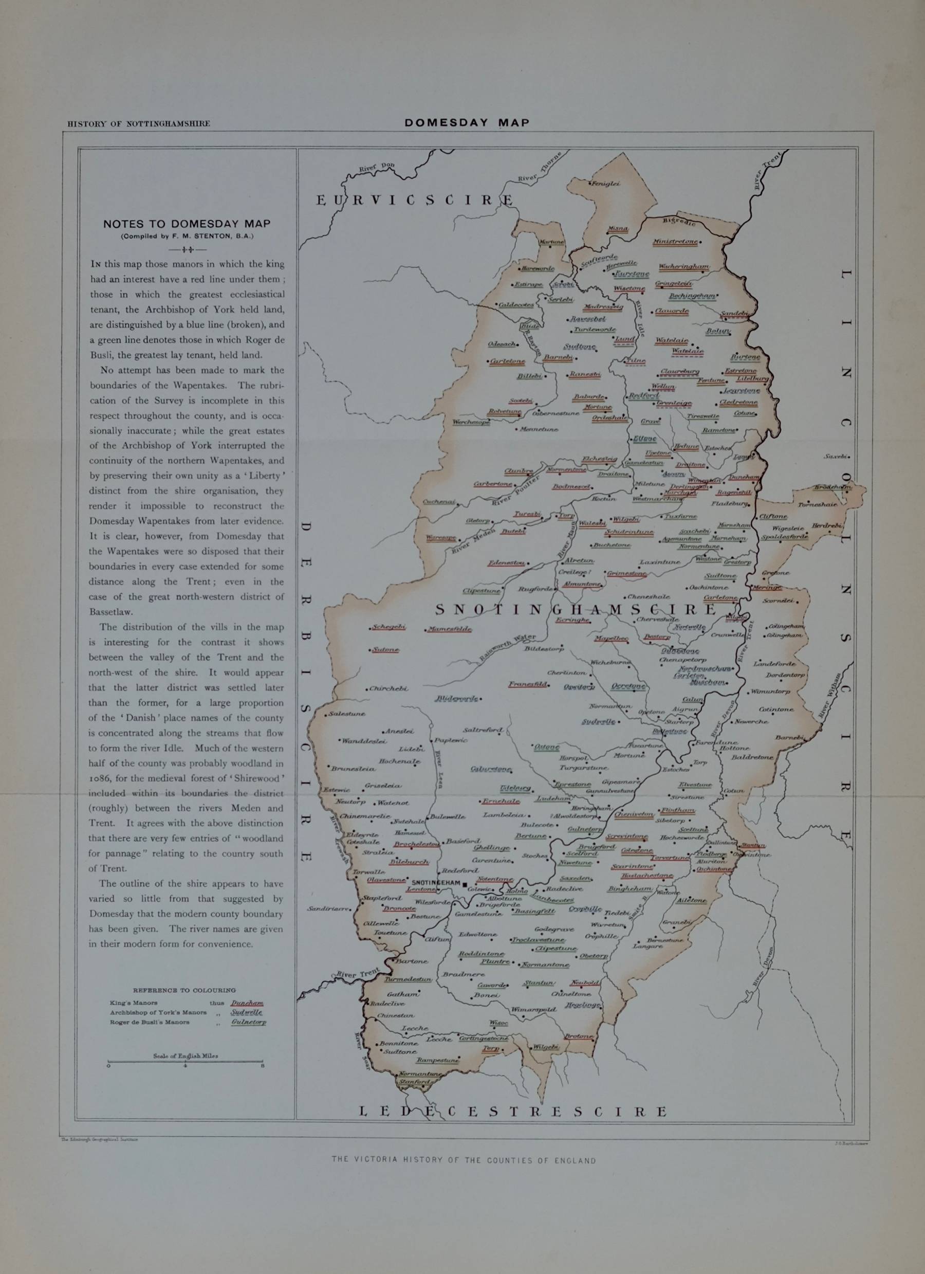 Domesday Survey Nottinghamshire