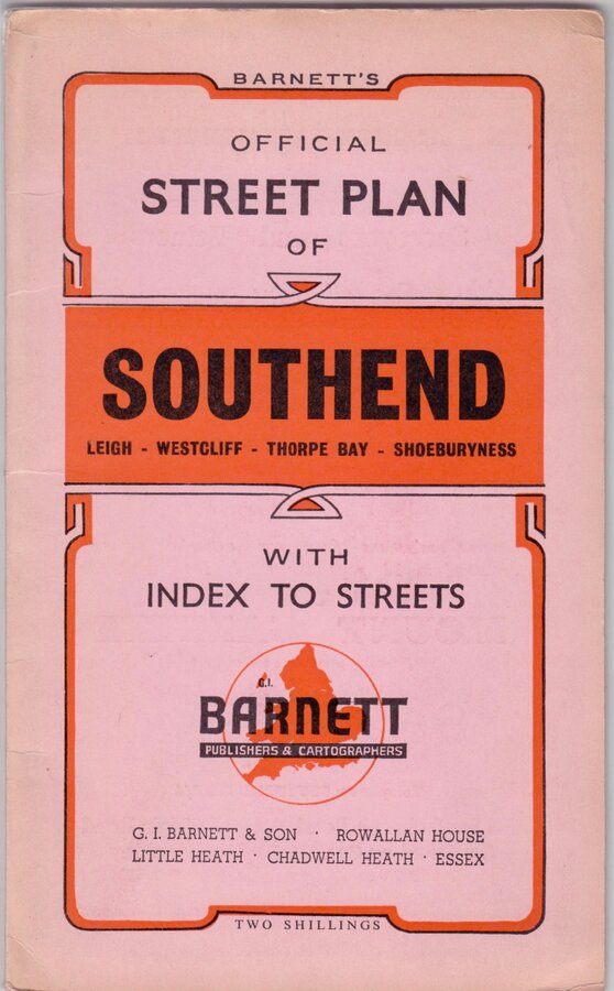 Colchester Barnetts Official Street Plan Excellent Condition. 