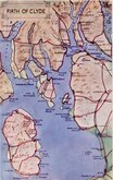 Firth of Clyde Map Postcard 