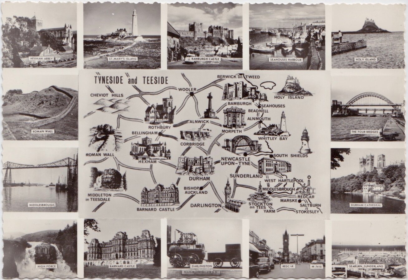 Tyneside Teeside Postcard