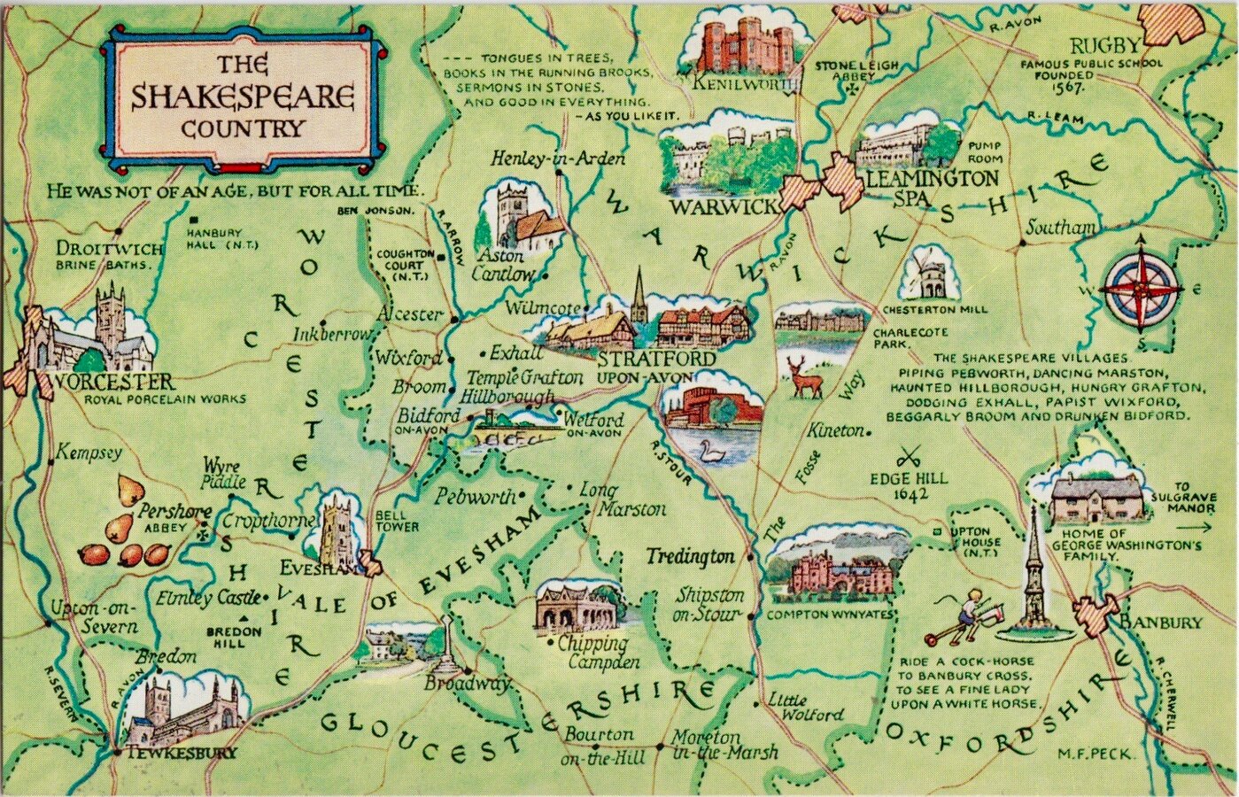 Shakespeare Country Postcard