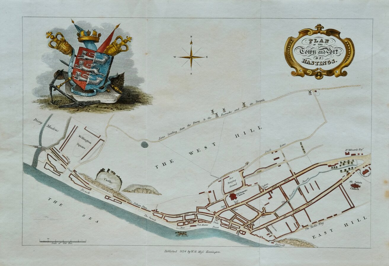 Town Plans, Antique Maps, Vintage Maps, Old Maps, York, St Albans, Derby, UK