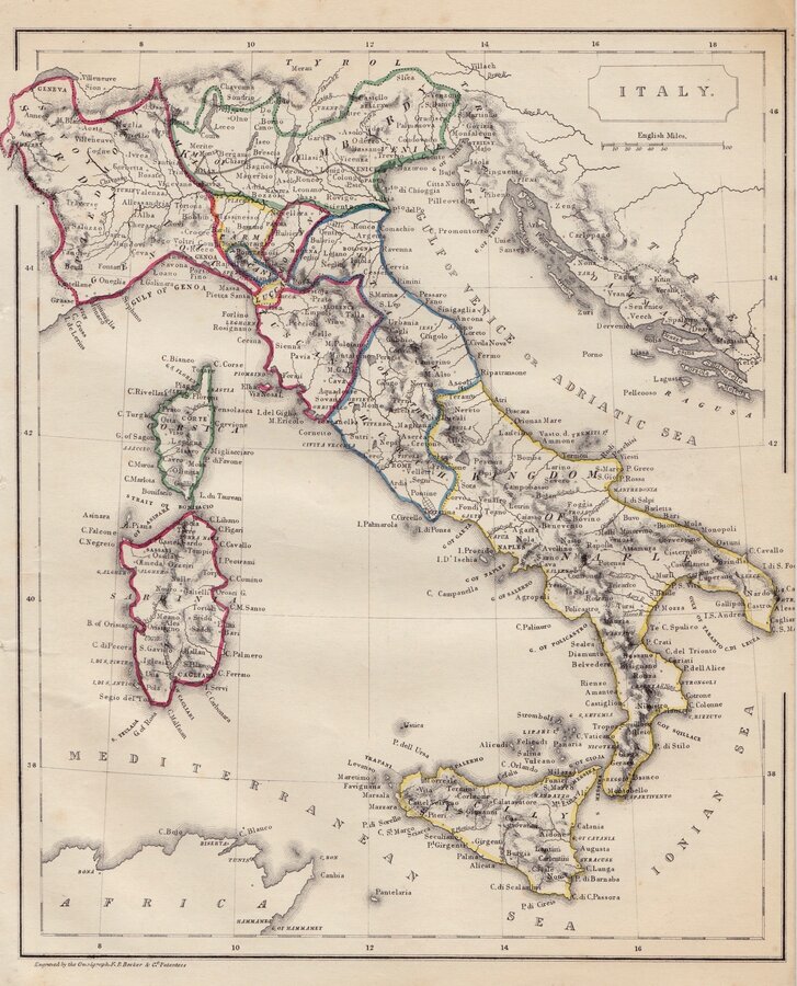 Italy, Sicily, Sardinia & Corsica. Becker