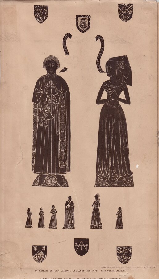 Hinxworth & Albury Church Brasses
