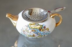 Kent Teapot and Strainer