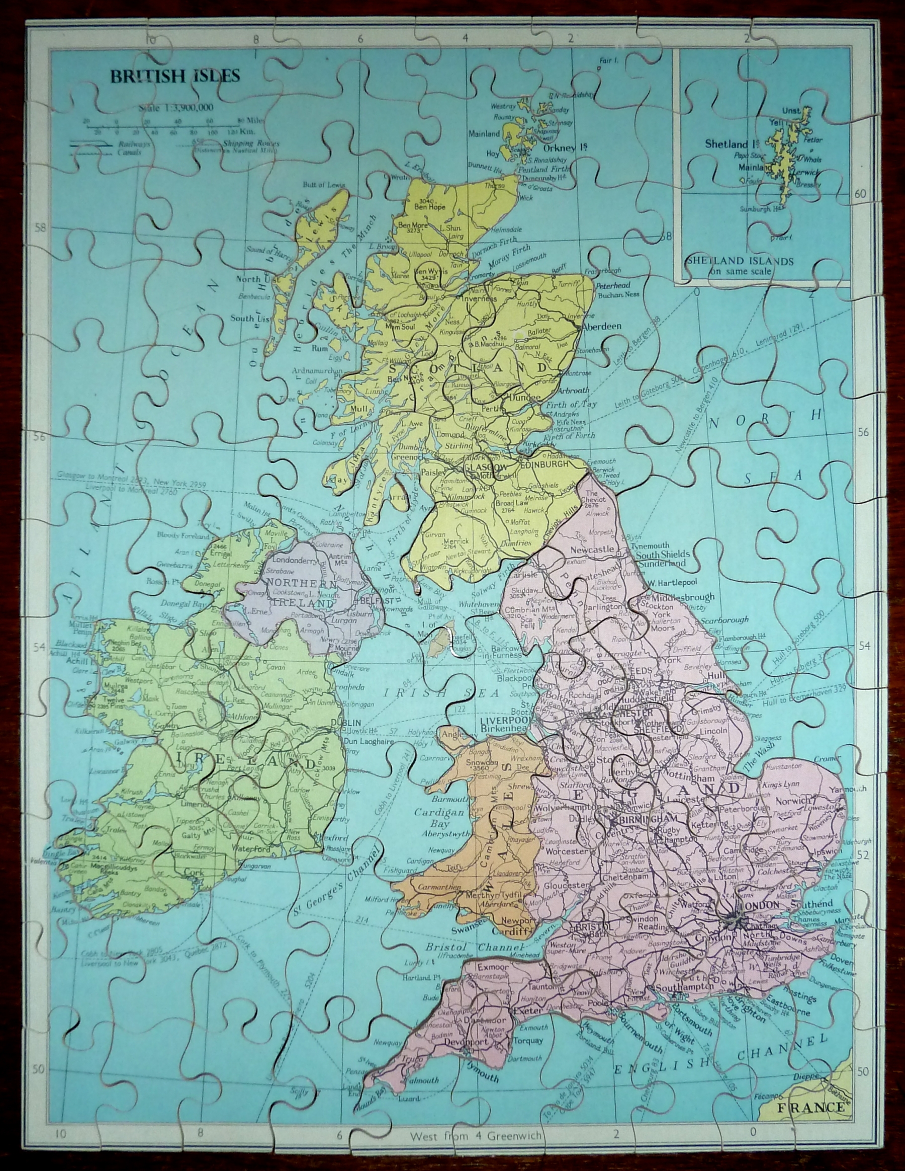 Jigsaw Puzzle British Isles