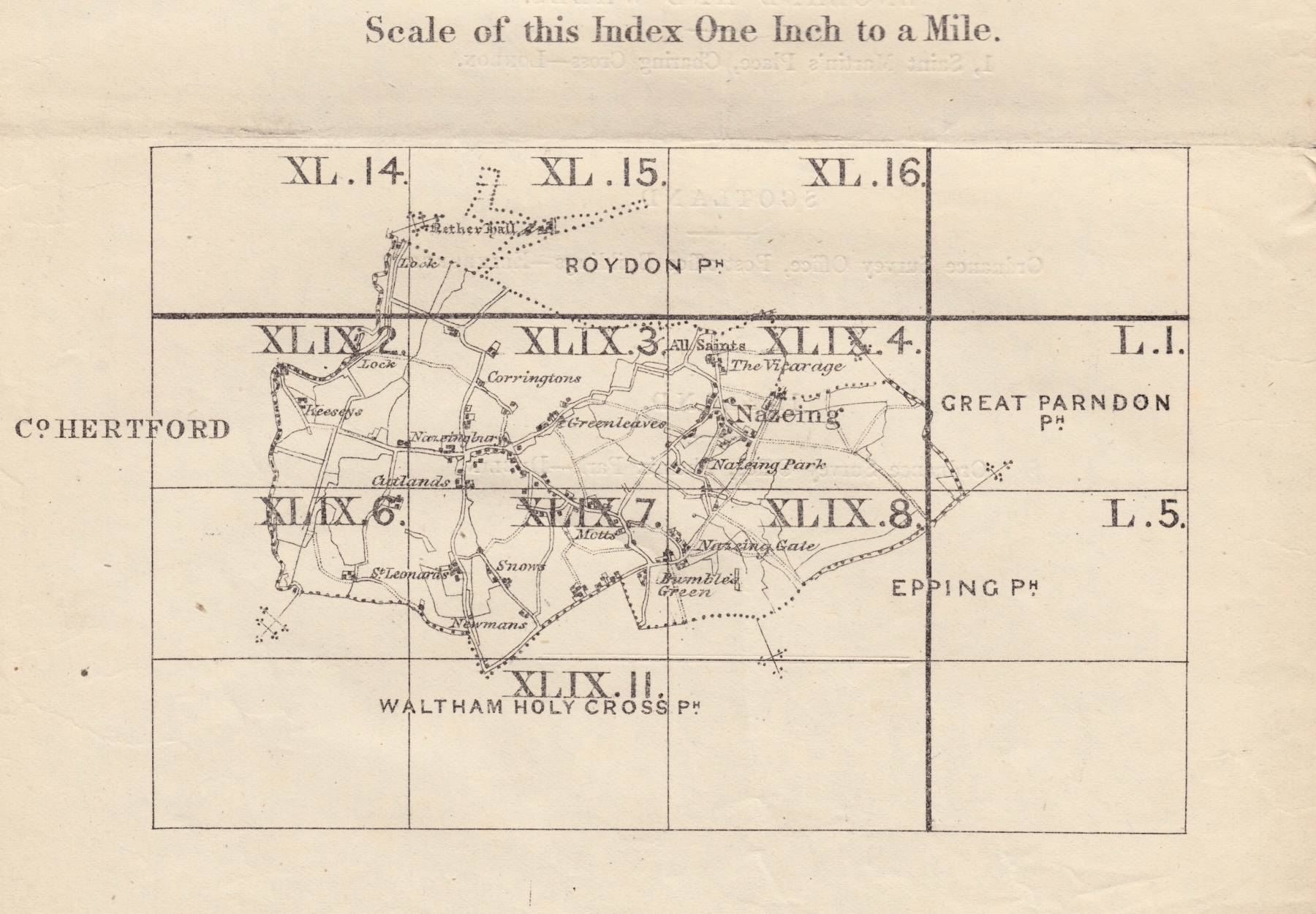 Parish Index Sheets Essex