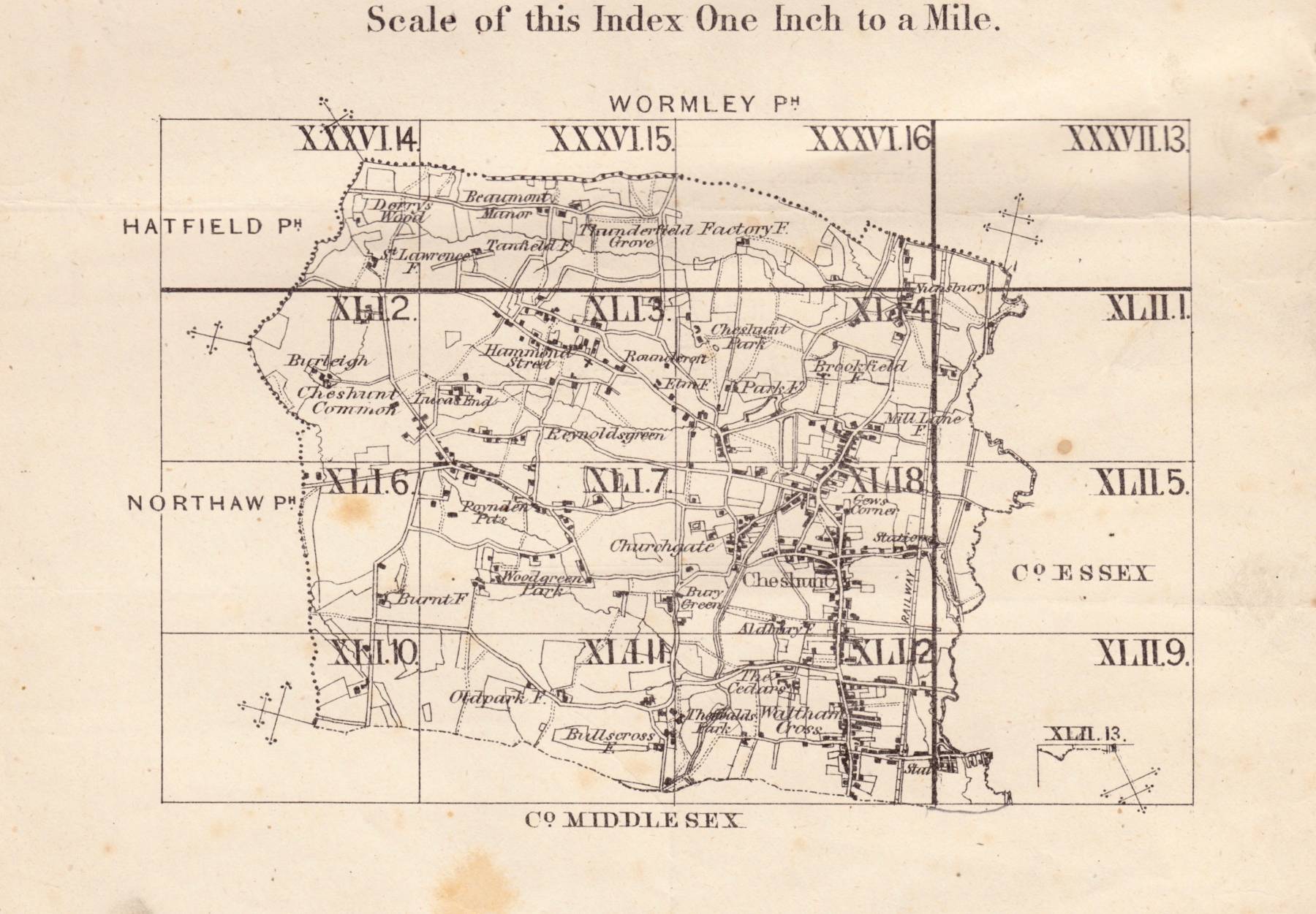 Parish Index Maps Hertfordshire