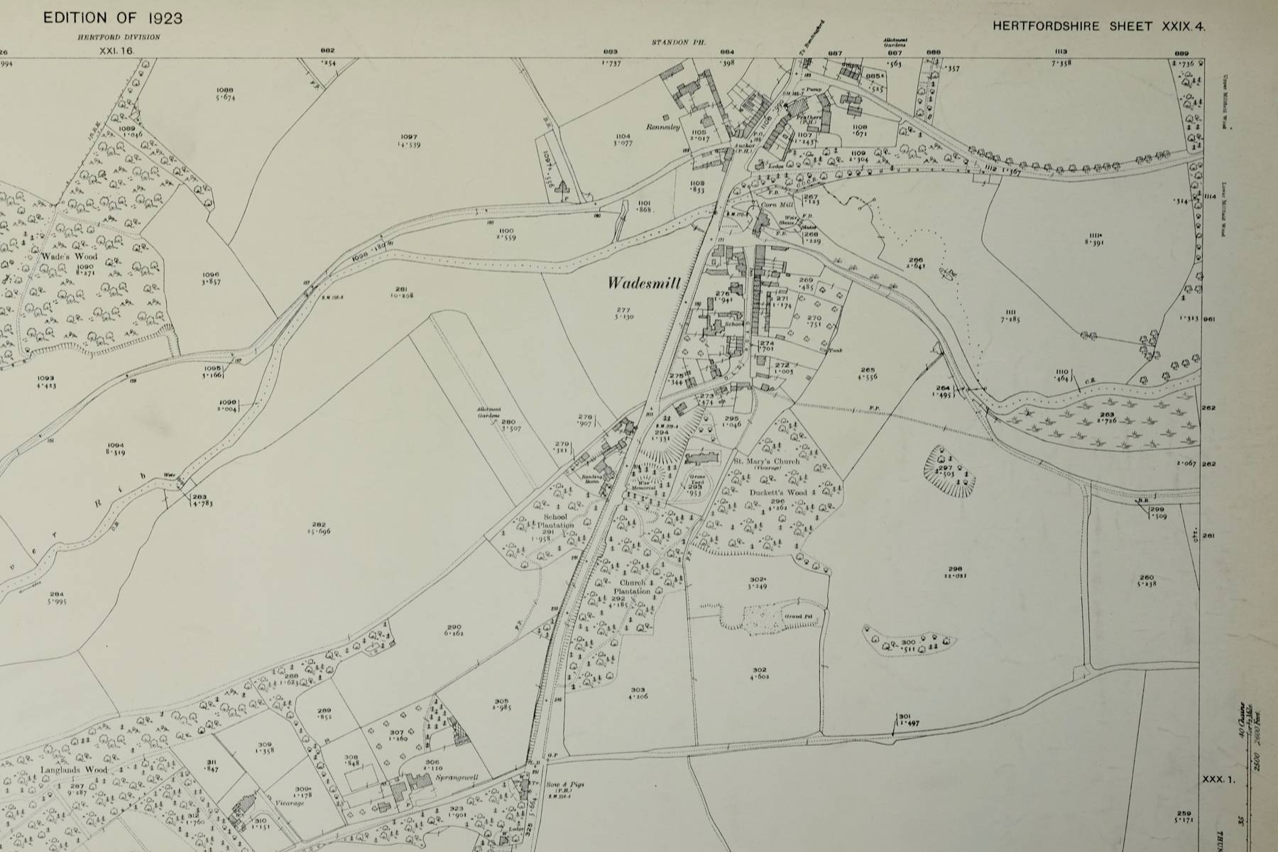 O.S. Twenty five Inches to a Mile