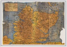 Northern Scotland Map Postcard
