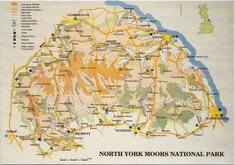 North York Moors Map Postcard