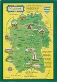 Wiltshire Map Postcard