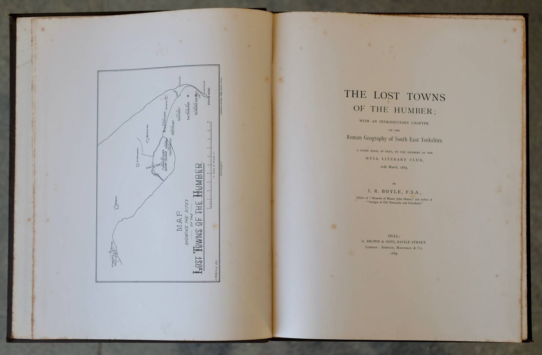 The Lost Towns of the Humber by J R Boyle