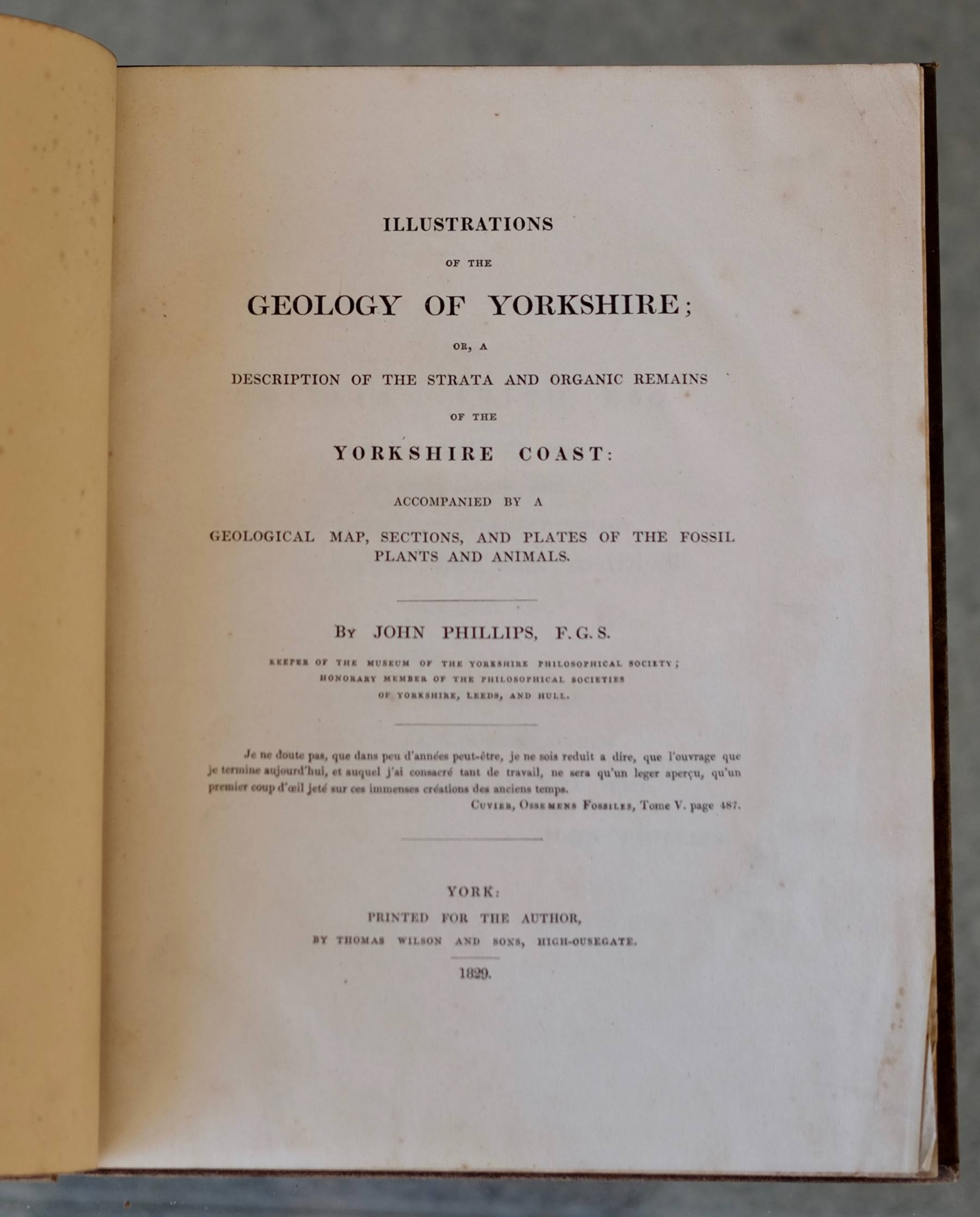 Geology of Yorkshire by John Phillips