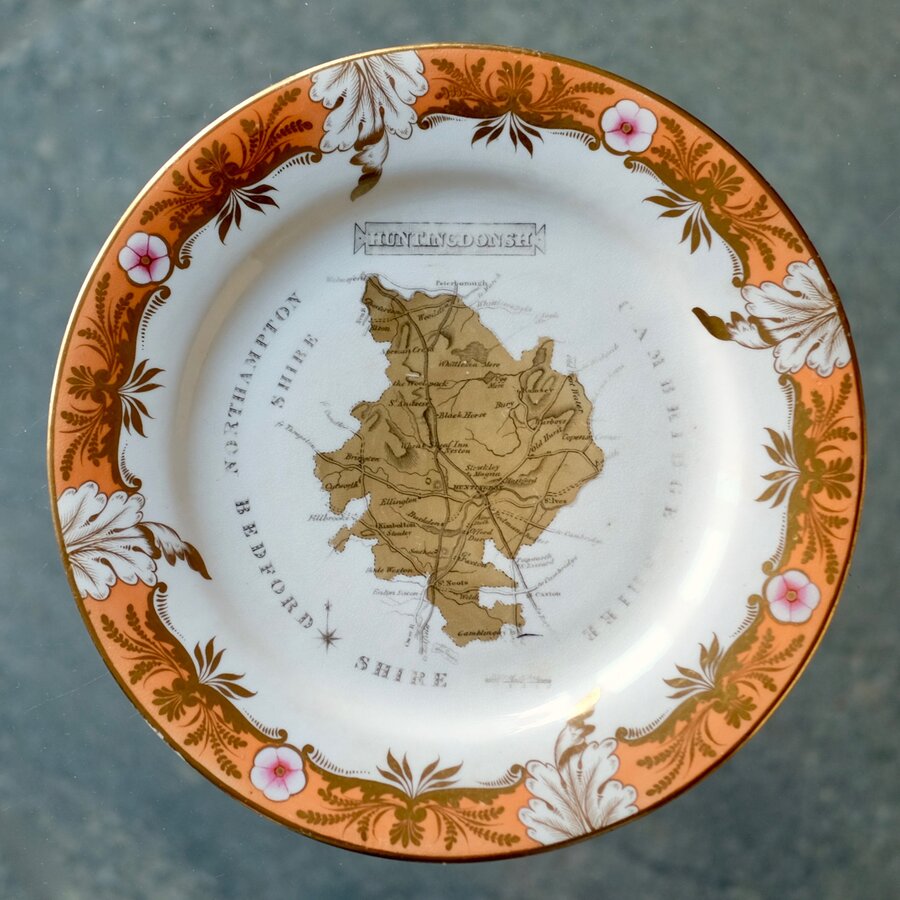 Coalport Map Plate