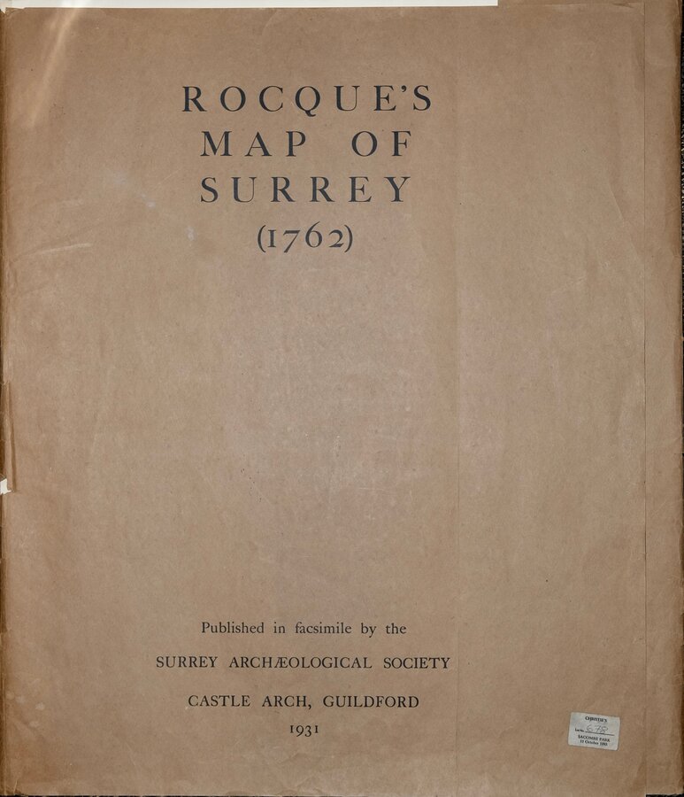 Rocques Map of Surrey 