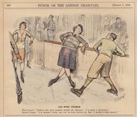 Punch Cartoon Ice Skating