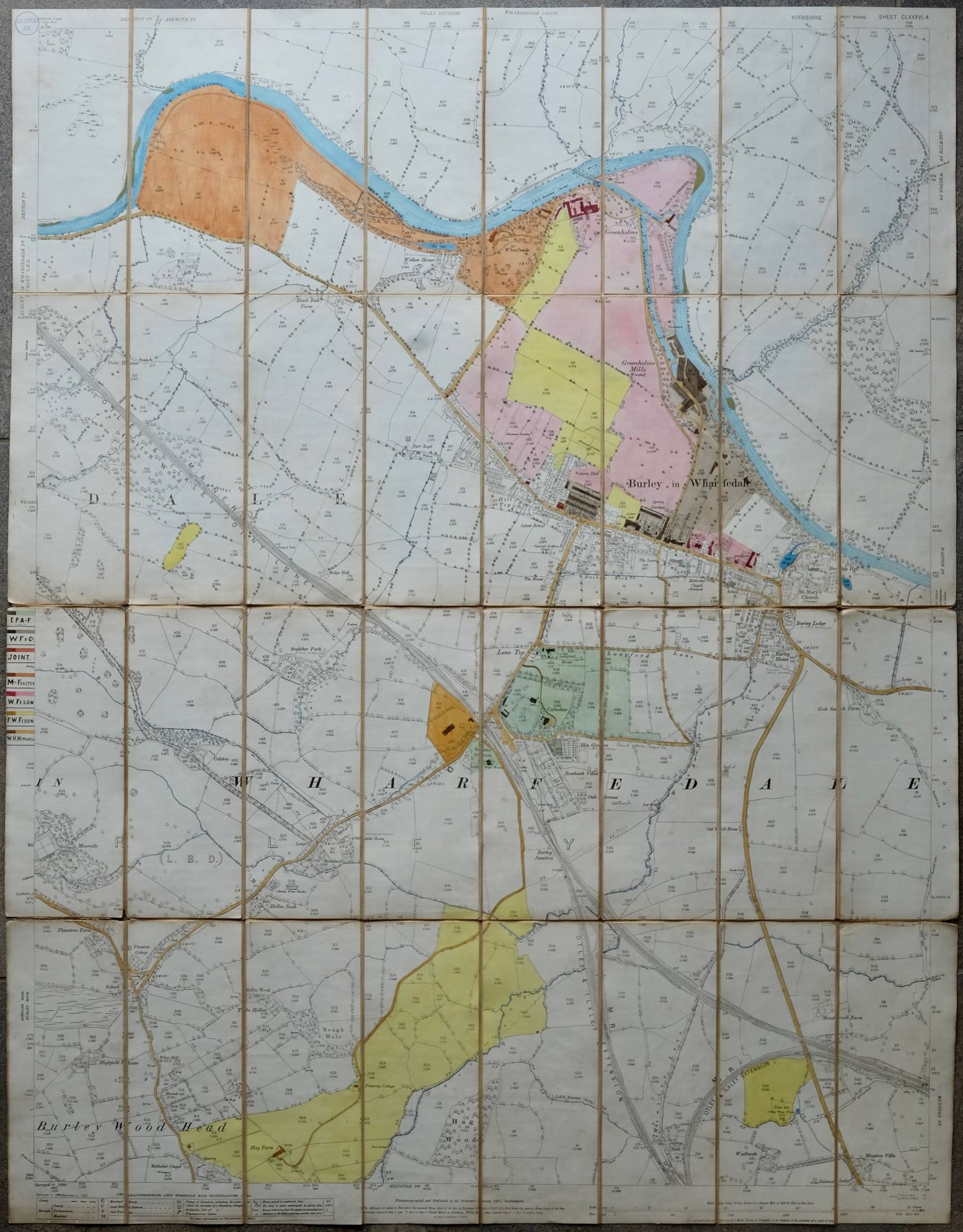 Burley Yorkshire 1:2500