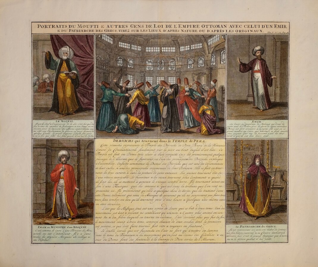 Ottoman Portraits Whirling Dervishers
