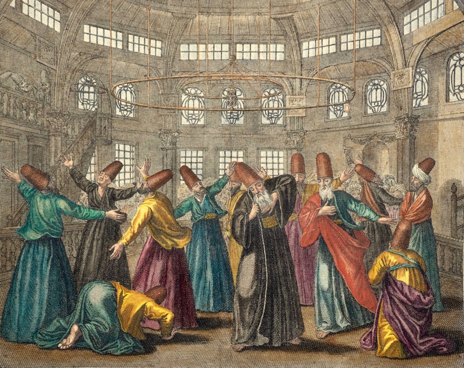 Ottoman Portraits Whirling Dervishers