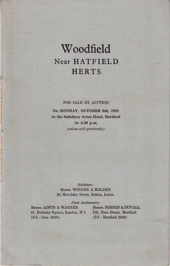 Woodfield Near Hatfield Herts