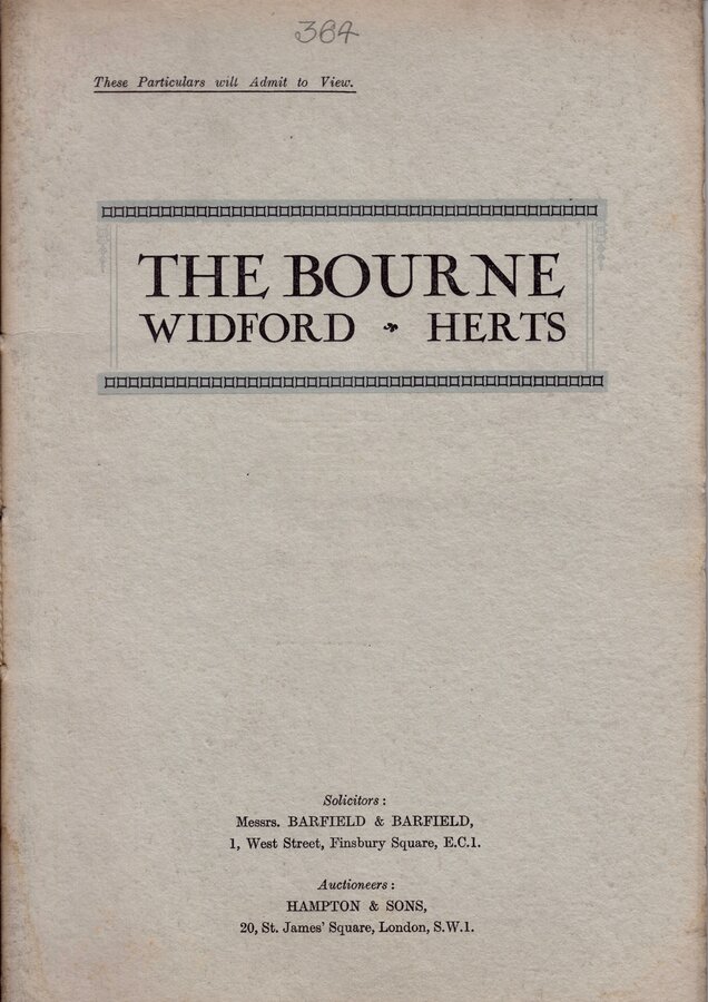 The Bourne Widford Herts