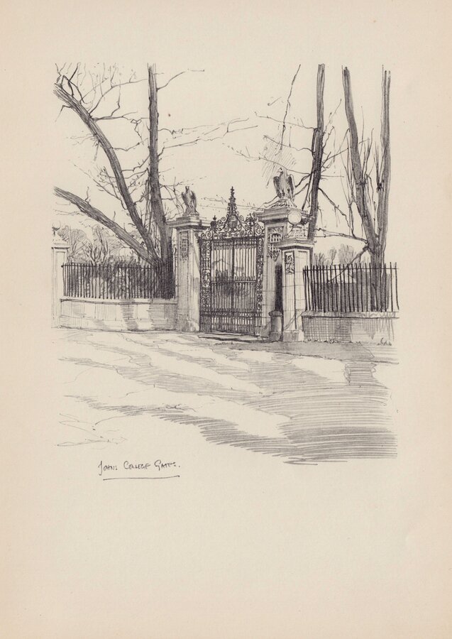 Johns College Gates Cambridge