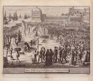 Burning at the stake by the Spanish Inquisition 